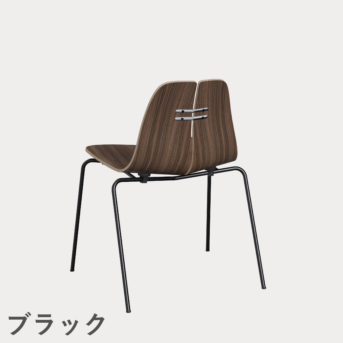 FRITZ HANSEN（フリッツ・ハンセン）PK3 ダイニングチェア / ナチュラルウッド ウォルナット ブラック（粉体塗装仕上げ）