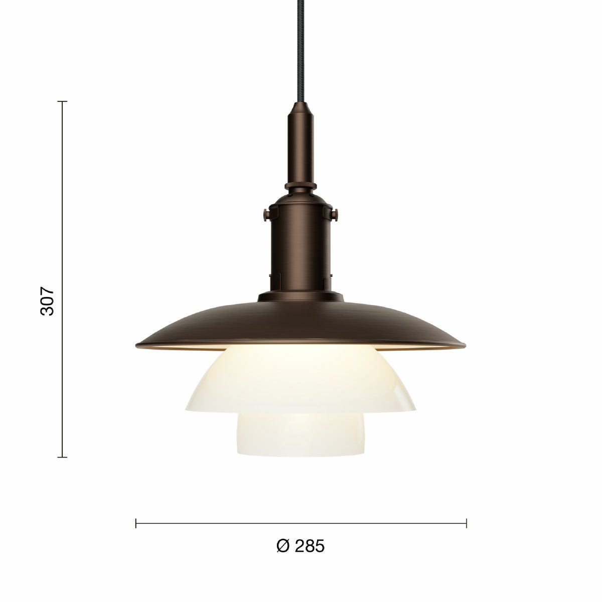 ルイスポールセン（Louis Poulsen） PH 3/3 エイジド・ブラス オパール ペンダント