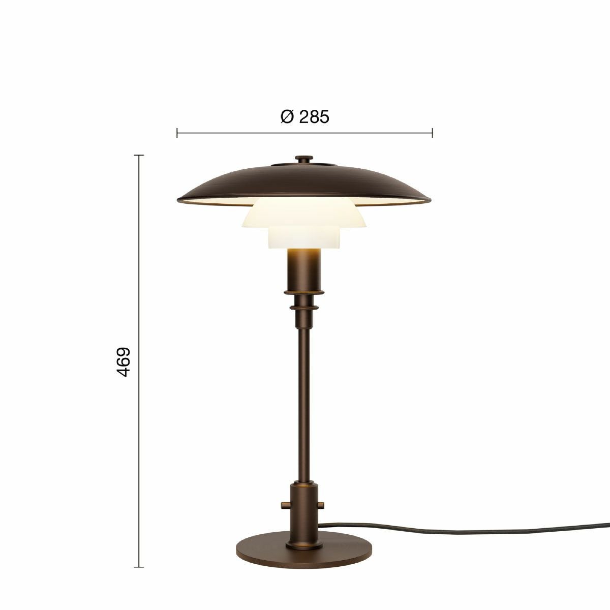 ルイスポールセン（Louis Poulsen） PH 3/2 エイジド・ブラス オパール テーブル