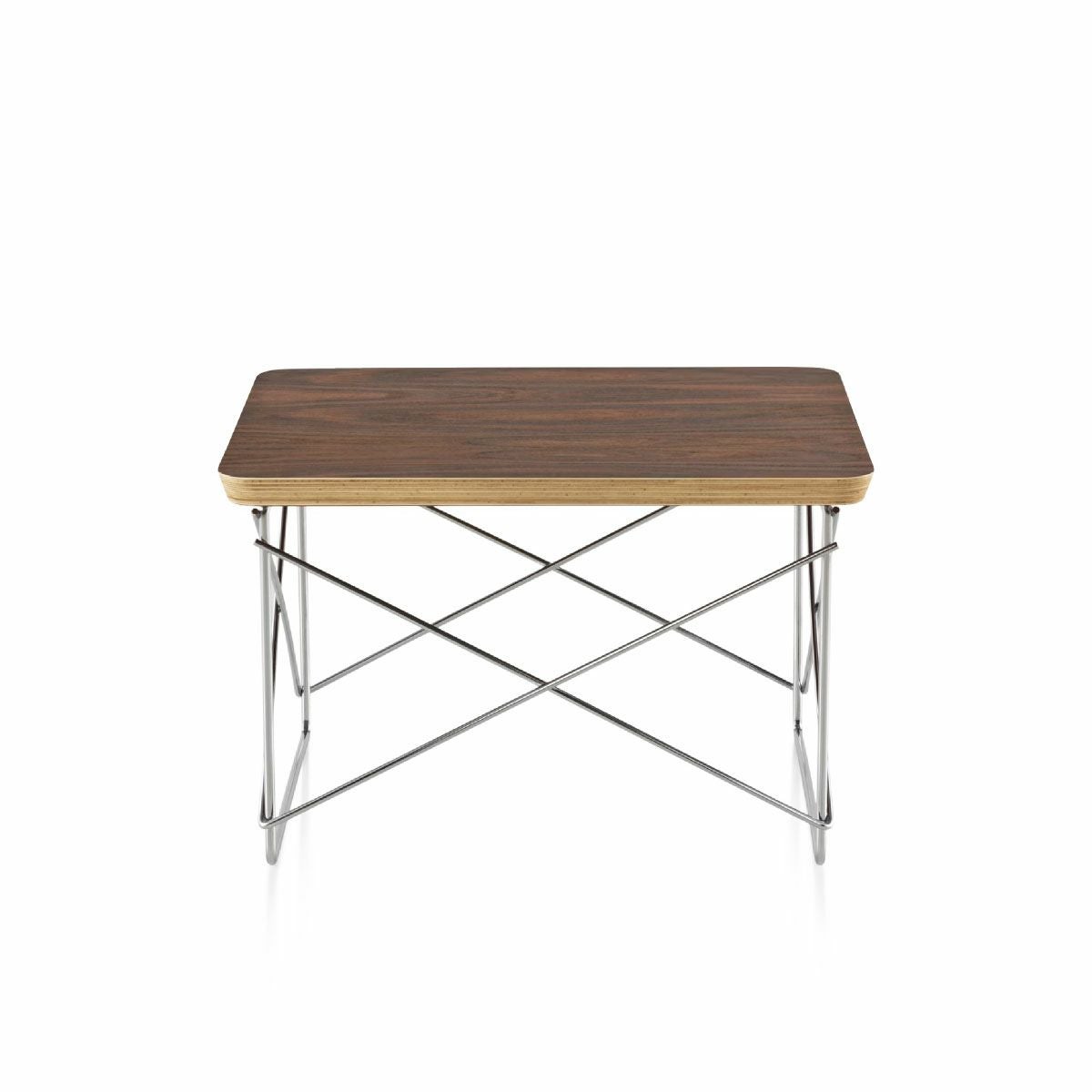 ハーマンミラー（Heramanmiller）イームズ ワイヤーベーステーブル LTRT ウォールナット×クロームベース［LTRT OU 47］