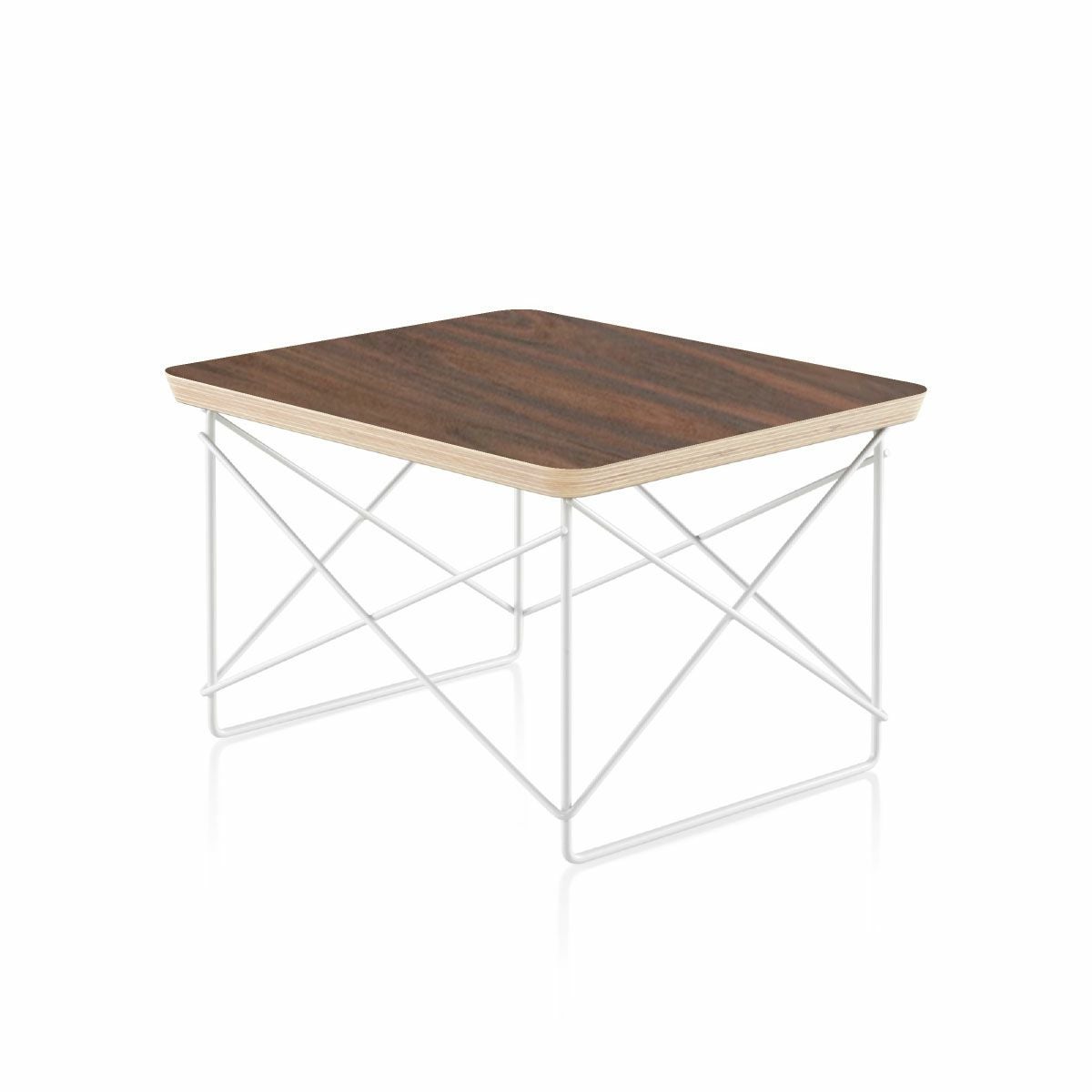 ハーマンミラー（Heramanmiller）イームズ ワイヤーベーステーブル LTRT ウォールナット ホワイトベース［LTRT OU 98］