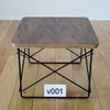 ハーマンミラー（Hermanmiller）イームズ ワイヤーベーステーブル LTRT ウォールナット×ブラックベース v001［LTRT OU BK］