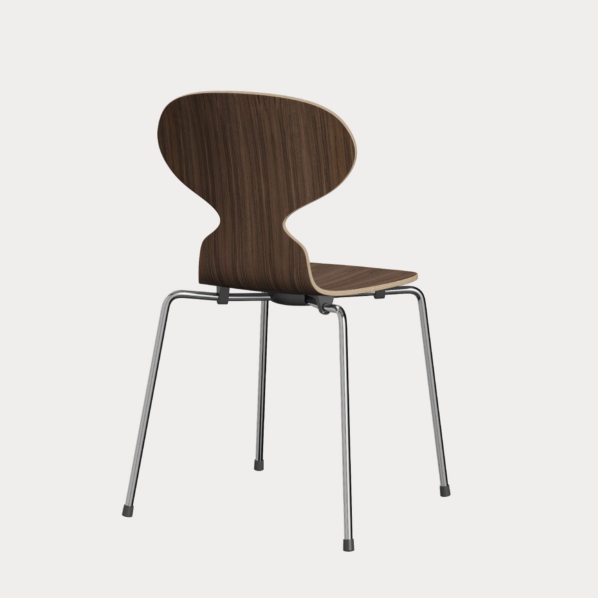 フリッツ・ハンセン（FRITZ HANSEN）ANT（アリンコチェア）4本脚 クリアラッカー / ウォルナット クロームベース