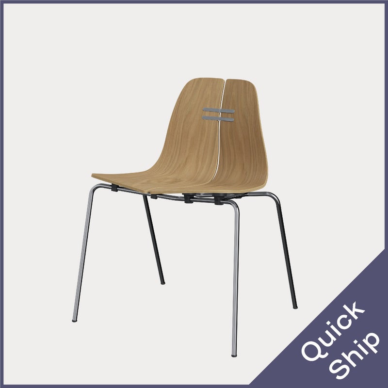 フリッツ・ハンセン（FRITZ HANSEN）PK3 ダイニングチェア / ナチュラルウッド オーク クローム仕上げ