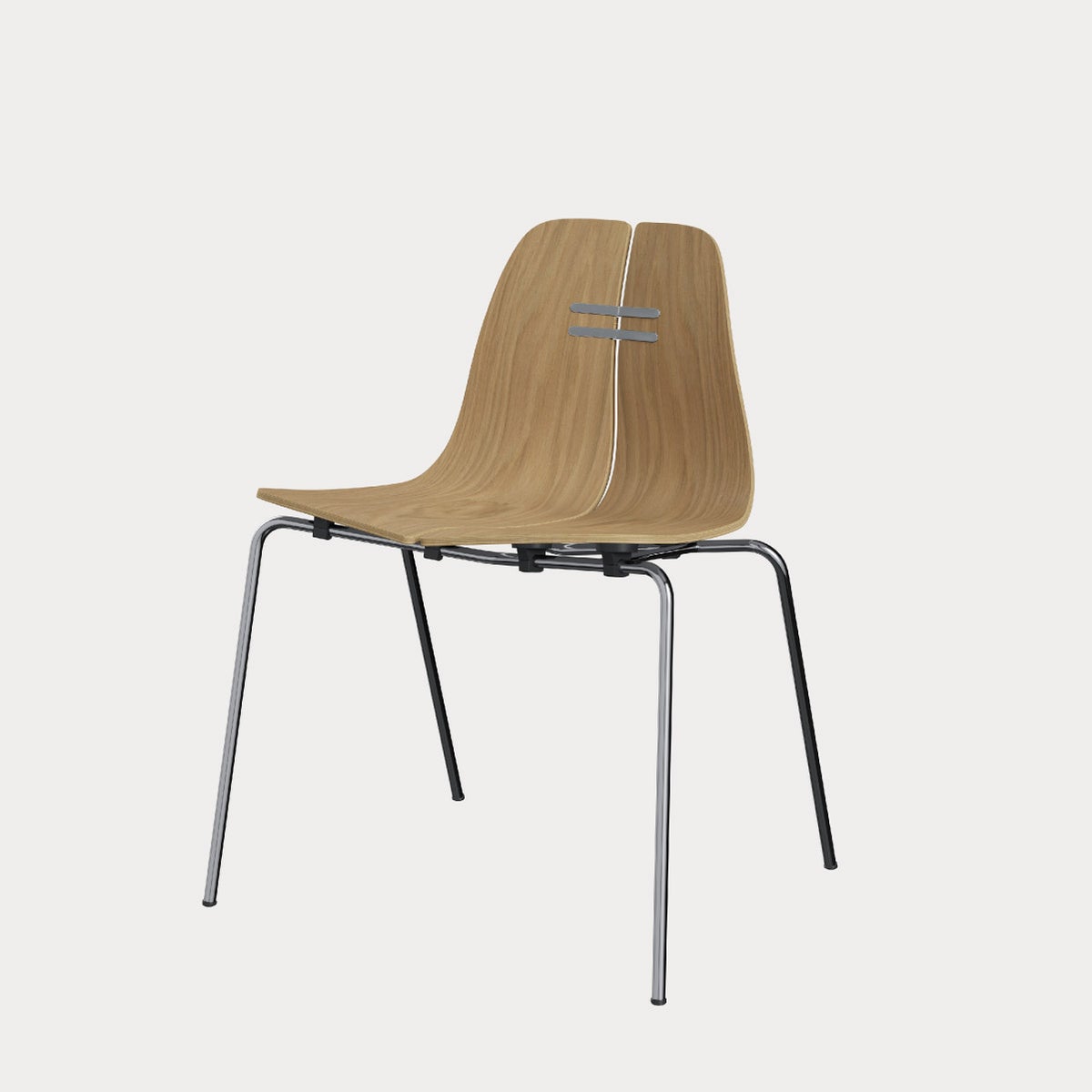 フリッツ・ハンセン（FRITZ HANSEN）PK3 ダイニングチェア / ナチュラルウッド オーク クローム仕上げ