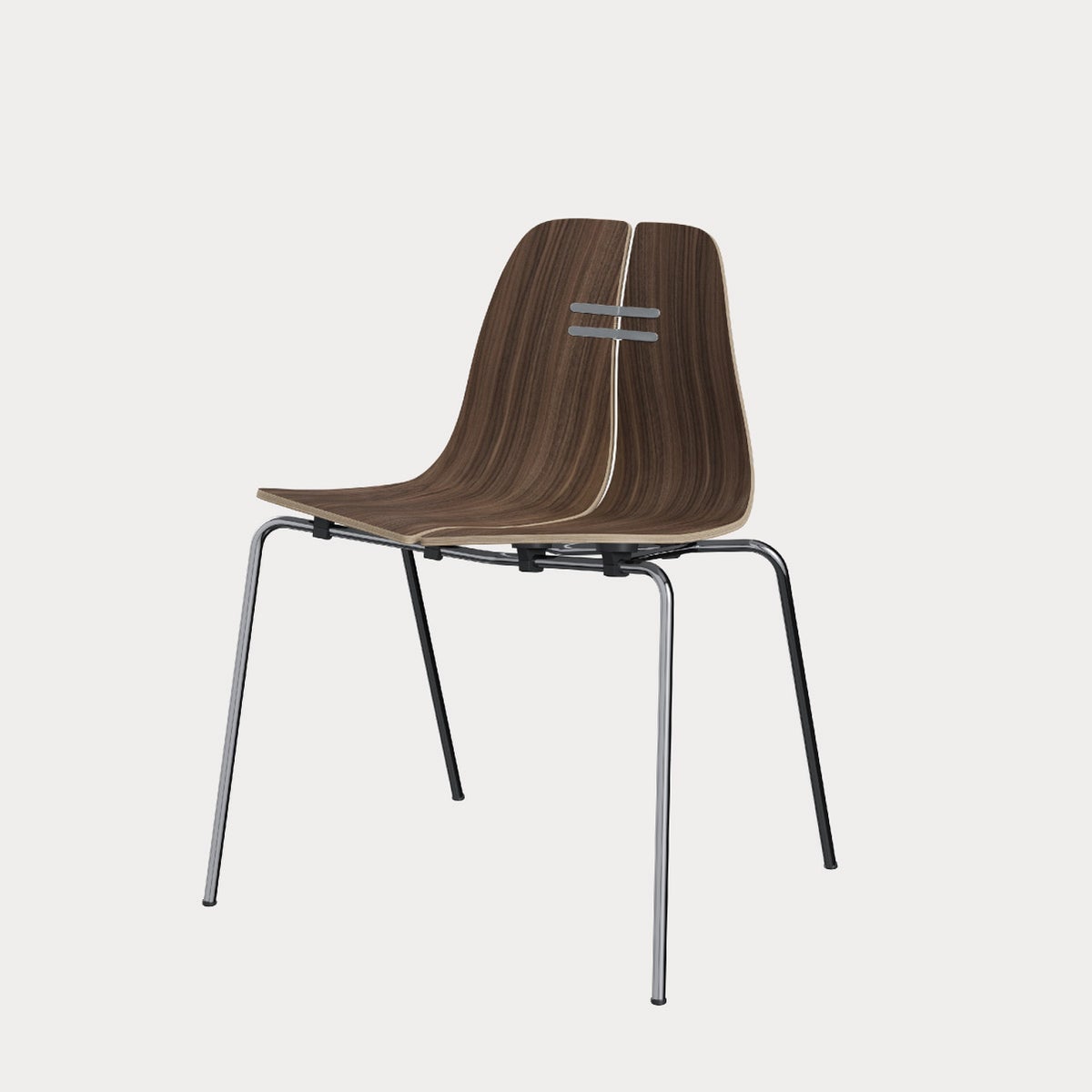 フリッツ・ハンセン（FRITZ HANSEN）PK3 ダイニングチェア / ナチュラルウッド ウォルナット クローム仕上げ