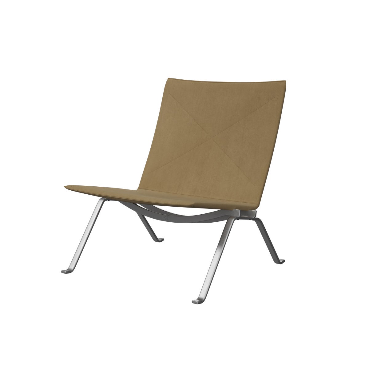 フリッツ・ハンセン（FRITZ HANSEN）PK22 ラウンジチェア / CATEGORY4 ヘイズレザー（ベージュ）