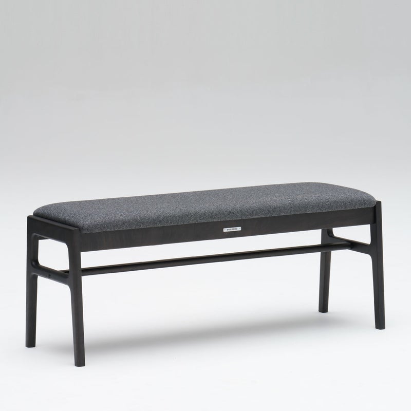 カリモク60+ ダイニングベンチ セラムダークグレー シアーブラック［C36122XQ］