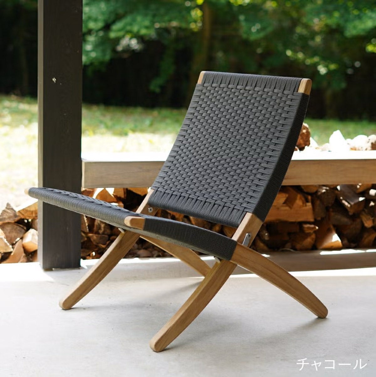 《Outdoor Campaign 2026》カール・ハンセン＆サン（CARL HANSEN & SON） MG501キューバチェア アウトドア チーク 無塗装 フラットロープ 2脚セット