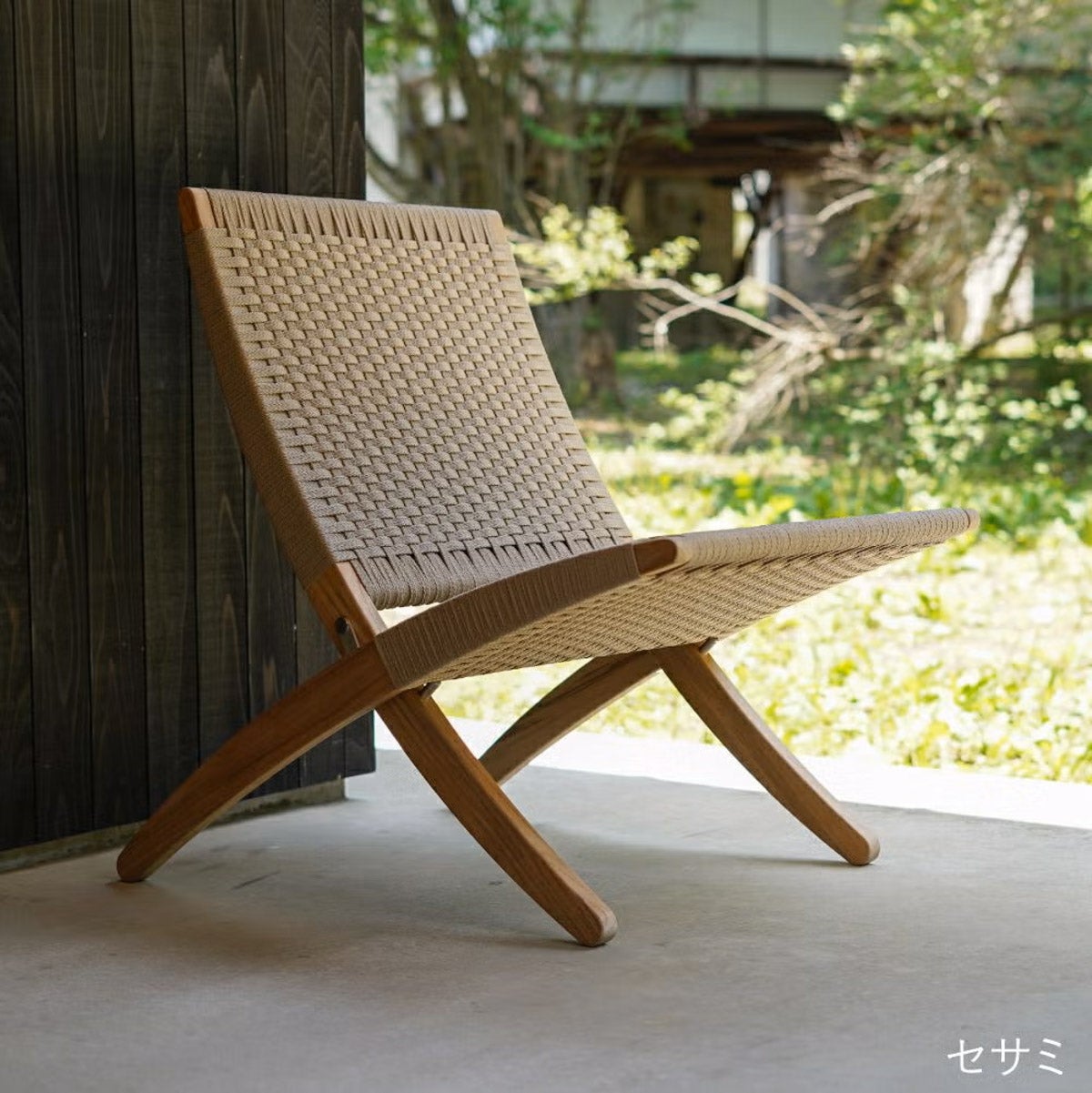 《Outdoor Campaign 2026》カール・ハンセン＆サン（CARL HANSEN & SON） MG501キューバチェア アウトドア チーク 無塗装 フラットロープ 2脚セット
