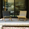 《Outdoor Campaign 2026》カール・ハンセン＆サン（CARL HANSEN & SON） MG501キューバチェア アウトドア チーク 無塗装 フラットロープ 2脚セット