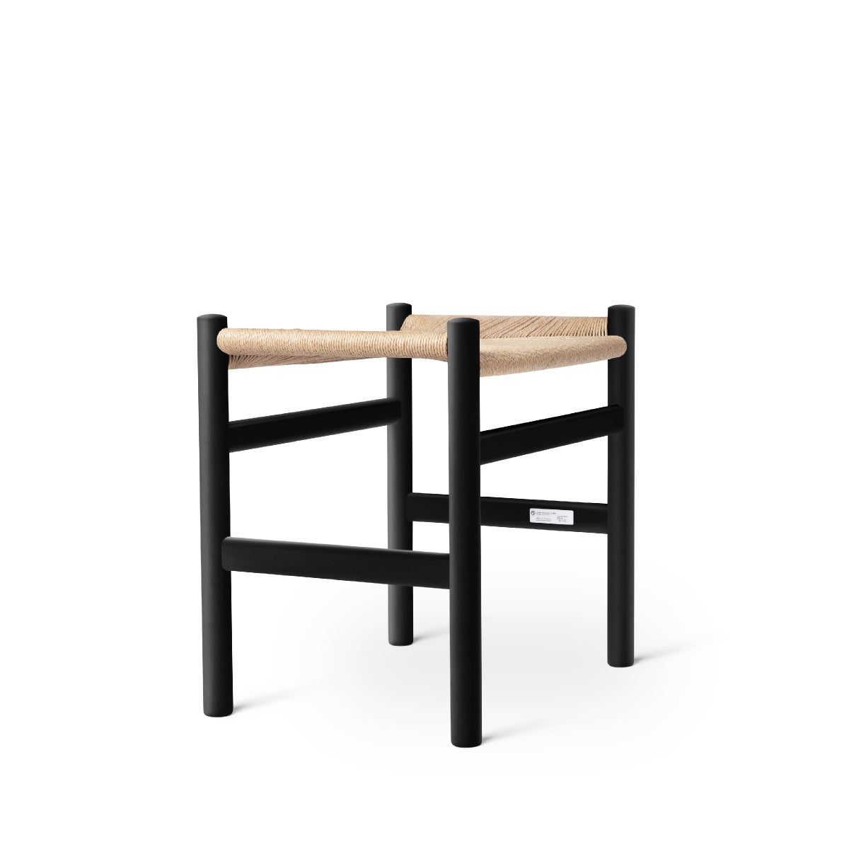 カール・ハンセン＆サン（CARL HANSEN & SON） CH53 フットスツール ビーチ ソフトブラック SH39cm