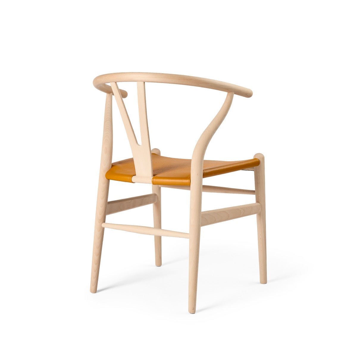 カール・ハンセン＆サン（CARL HANSEN & SON） CH24P Yチェア（レザーシート：ゴールデンブラウン） ビーチ ソープフィニッシュ