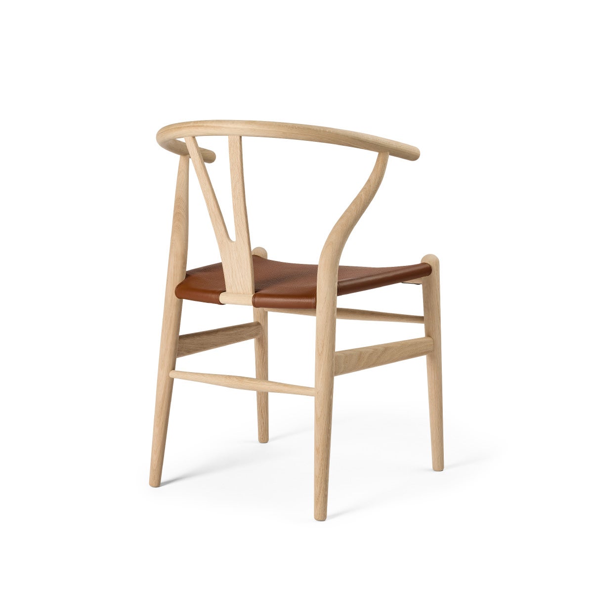 カール・ハンセン＆サン（CARL HANSEN & SON） CH24P Yチェア（レザーシート：ブラウン） オーク ソープフィニッシュ