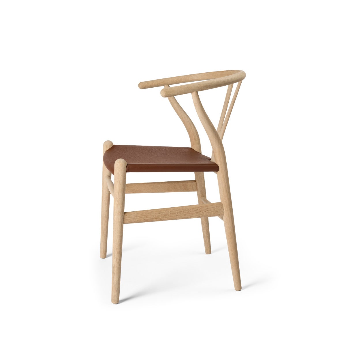カール・ハンセン＆サン（CARL HANSEN & SON） CH24P Yチェア（レザーシート：ブラウン） オーク ソープフィニッシュ
