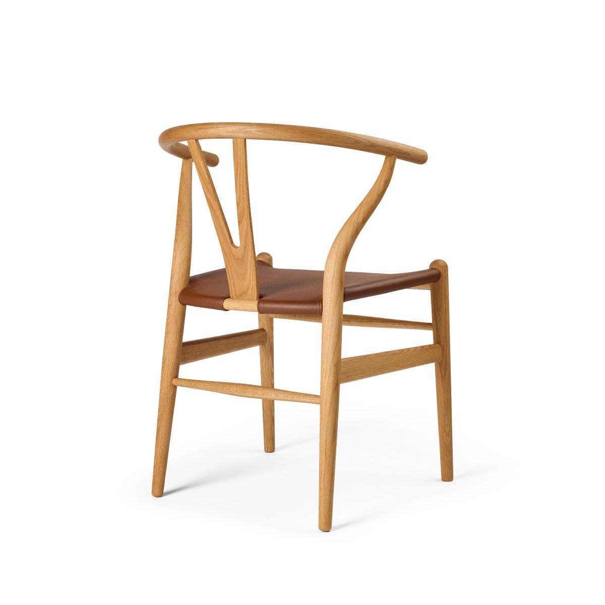 カール・ハンセン＆サン（CARL HANSEN & SON） CH24P Yチェア（レザーシート：ブラウン） オーク オイルフィニッシュ