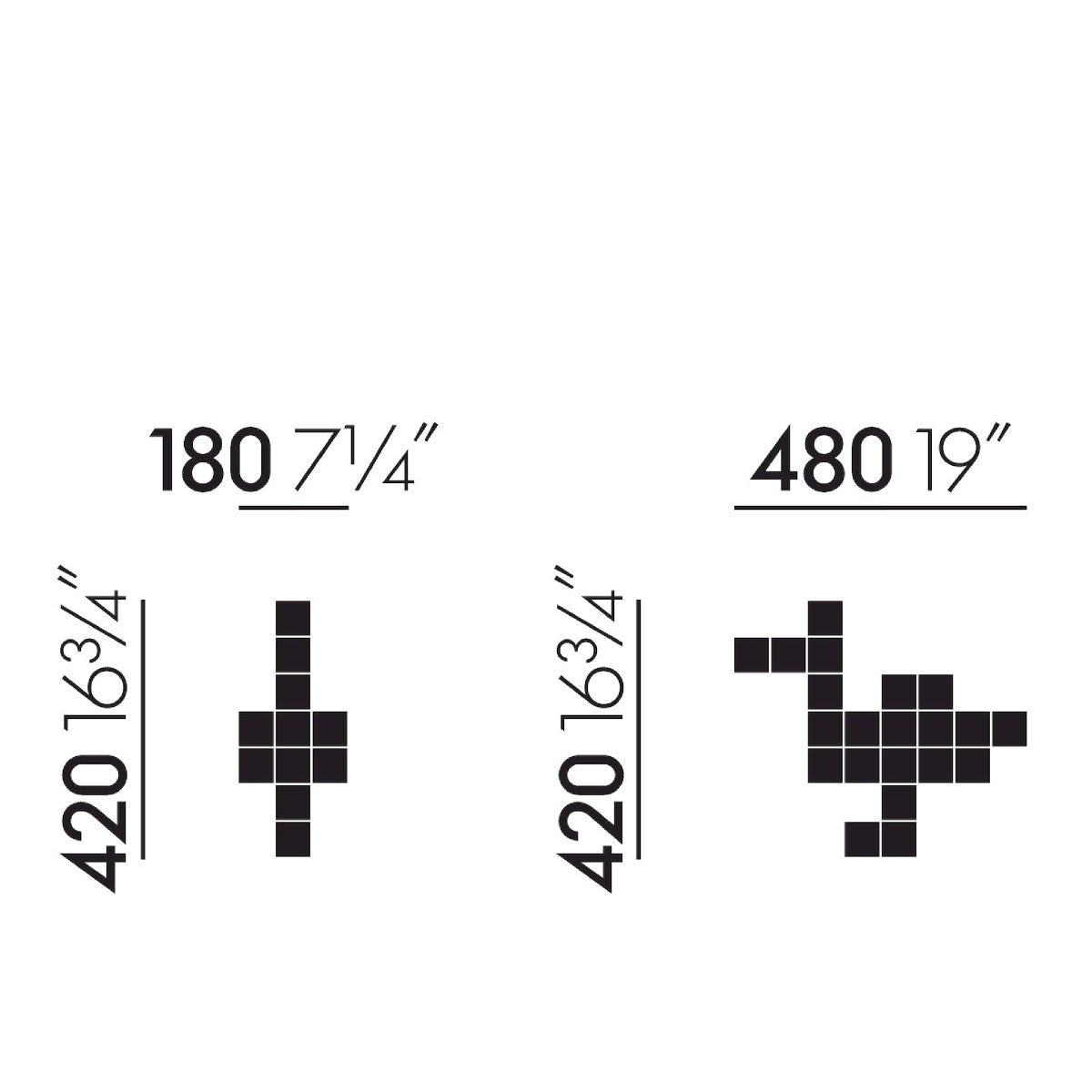 Vitra（ヴィトラ） パントンキューブス ダック（Panton Cubes Duck）/ クローム