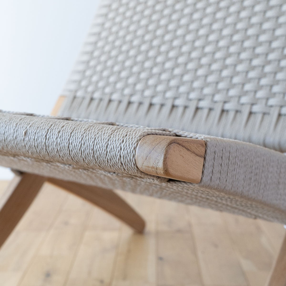 《店頭展示品》カール・ハンセン＆サン（CARL HANSEN & SON） MG501キューバチェア アウトドア チーク 無塗装 フラットロープ セサミ