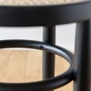 《撮影使用品》秋田木工 ラタンスツール No.209-R ブラック艶消し